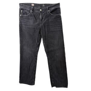 AG Adriano Goldschmied Dark Gray Corduroy Pants • Size 33 × 30